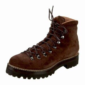 RALPH LAUREN PURPLE LABEL Darrow Lug Brown Calf Suede Boot Size 12 1895